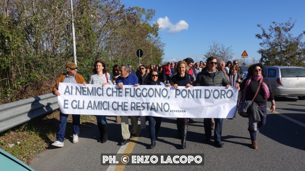 Ponte Allaro manifestazione 3 dicembre